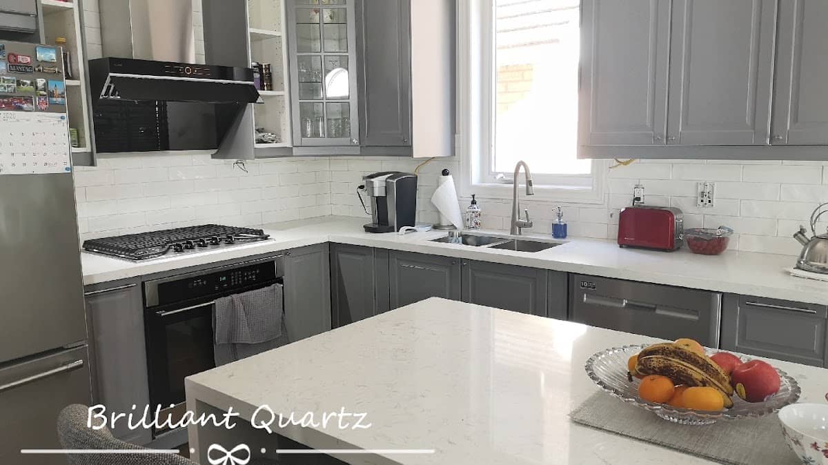 Brilliant Quartz, kitchen renovation in Markham
