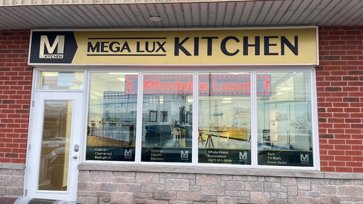 Mega Lux Kitchen Cabinets, cabinet and countertop installation in Vaughan